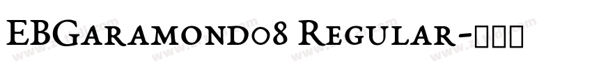 EBGaramond08 Regular字体转换